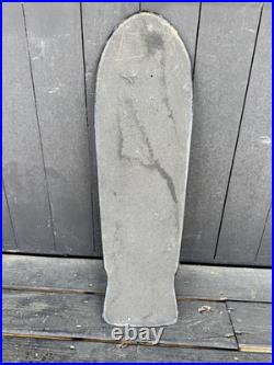 Santa Cruz Rob Roskopp Pro Series Skateboard Deck Old School Shape Black Used