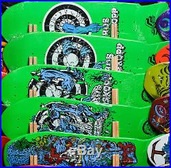 Santa Cruz Rob Roskopp Reissue Skateboard Deck complete target series I-V green