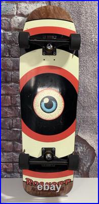 Santa Cruz Rob Roskopp TARGET EYE skateboard deck with Trucks & Wheels Complete