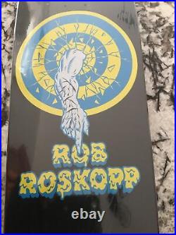 Santa Cruz Rob Roskopp Target 1 Rare Yellow Skateboard Pro Series Reissue New