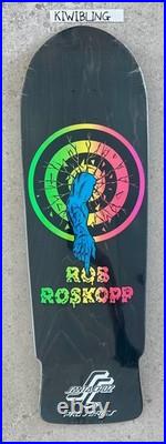 Santa Cruz Rob Roskopp Target 1 Skateboard Deck Black Stain Jim Philips Art