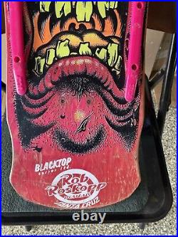 Santa Cruz Rob Roskopp Vintage Skateboard Deck BLACKTOP SERIES L TD Pro Model