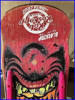 Santa Cruz Rob Roskopp Vintage Skateboard Deck BLACKTOP SERIES L TD Pro Model