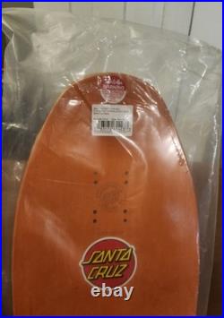Santa Cruz Roskopp Face Two Reissue Skateboard Deck Orange 9.9 x 30.8 NIS New