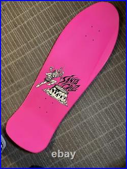 Santa Cruz SALBA Tiger Skateboard Deck Reissue Steve Alba Hot Pink Dip Rare