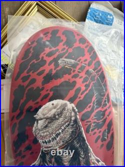 Santa Cruz SHIN GODZILLA Knox Firepit Skateboard Deck Limited Store Exclusive
