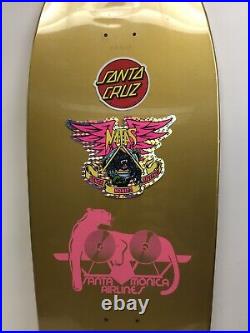 Santa Cruz SMA Natas Kaupas Blind Bag Natas Skateboard Skate Deck Gold Foil New