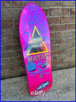 Santa Cruz SMA Natas Metallic Pink Kitty Skateboard Deck New in Shrink