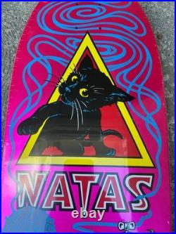 Santa Cruz SMA Natas Metallic Pink Kitty Skateboard Deck New in Shrink