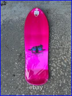 Santa Cruz SMA Natas Metallic Pink Kitty Skateboard Deck New in Shrink