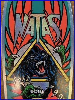 Santa Cruz SMA Natas Panther Blind Bag Teal Prismatic Foil Skateboard Deck New