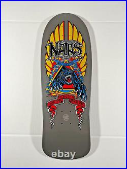 Santa Cruz SMA Natas Panther Metallic Grey Gold Leaf Skateboard 2018 Reissue NEW