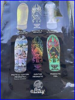 Santa Cruz / SMA Natas Silver Foil Panther Blind Bag Reissue Skateboard Deck