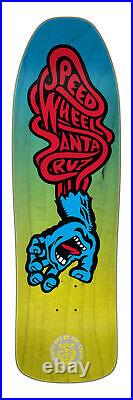 Santa Cruz SPEED WHEELS VEIN HAND LIMITED EDITION Skateboard BLUE/YELLOW FADE