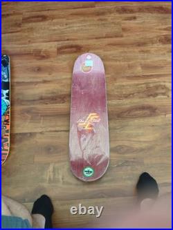 Santa Cruz Salba Orange Cry Baby Skateboard Deck 8.5