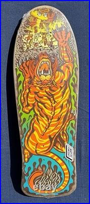 Santa Cruz Salba Tiger Matte Finish Reissue Skateboard Deck 100% Mint in Shrink