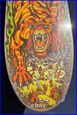 Santa Cruz Salba Tiger Matte Finish Reissue Skateboard Deck 100% Mint in Shrink