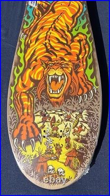 Santa Cruz Salba Tiger Matte Finish Reissue Skateboard Deck 100% Mint in Shrink