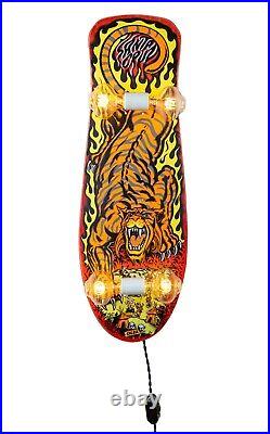 Santa Cruz Salba Tiger Orange and Yellow Whiskertin Skateboard Light