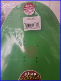 Santa Cruz Salba Tiger Reissue Skateboard Deck 10.3 x 31.1 Lime Green Full