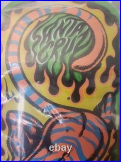 Santa Cruz Salba Tiger Reissue Skateboard Deck 10.3 x 31.1 Lime Green Full