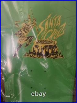 Santa Cruz Salba Tiger Reissue Skateboard Deck 10.3 x 31.1 Lime Green Full