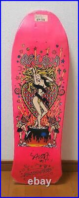 Santa Cruz Salba Witch D Reprint Pink Shaped Skateboard Deck 10.3inch