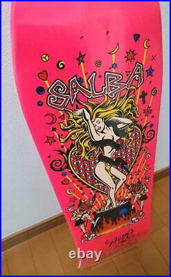 Santa Cruz Salba Witch D Reprint Pink Shaped Skateboard Deck 10.3inch