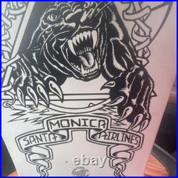 Santa Cruz Santa Monica Airlines Natas Kaupas Skateboard Deck White/Black