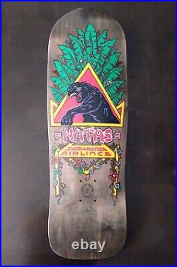 Santa Cruz Santa Monica airlines Natas Panther Custom Woodburned Skateboard Deck