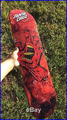 Santa Cruz Screaming Bloody Guts Horror Gore Hand skateboard deck HTF