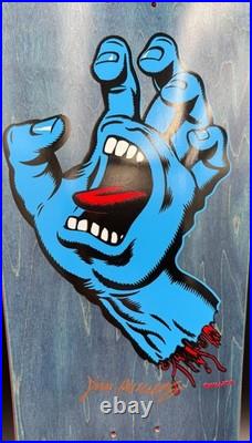 Santa Cruz Screaming Hand Skateboard Deck 30th Anniversary Signed Jim Phillips