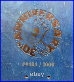 Santa Cruz Screaming Hand Skateboard Deck 30th Anniversary Signed Jim Phillips