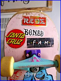Santa Cruz Screaming Hand Skateboard Venture Trucks 31×8 USED CONDITION