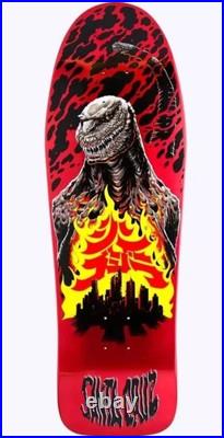 Santa Cruz Shin Godzilla Knox Firepit Skateboard Deck In Hand Ship Same/next Day