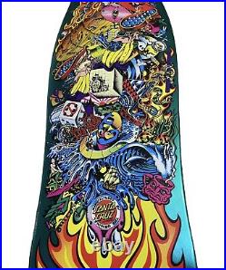 Santa Cruz Signed Christian Hosoi Collage Reissue Skateboard Deck Candy Metallic