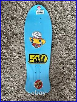 Santa Cruz Simpsons Bart Slasher 500 Episodes Blue 9.8'' Skateboard Deck