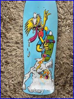 Santa Cruz Simpsons Bart Slasher 500 Episodes Blue 9.8'' Skateboard Deck