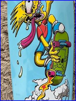 Santa Cruz Simpsons Bart Slasher 500 Episodes Blue 9.8'' Skateboard Deck