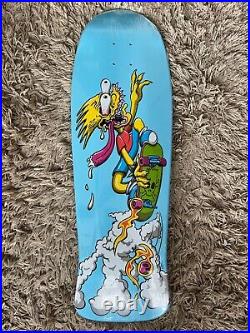 Santa Cruz Simpsons Bart Slasher 500 Episodes Blue 9.8'' Skateboard Deck