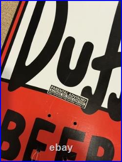 Santa Cruz Simpsons Duff Beer Can Cruzer Skateboard 10.5in x 27.5in BNWT