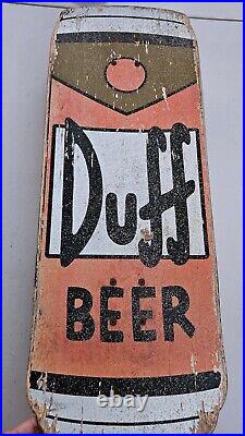 Santa Cruz Simpsons Duff Beer Can Cruzer Skateboard 10.5in x 27.5in Pre-Owned