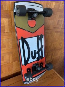 Santa Cruz Simpsons Duff Beer Can Cruzer Skateboard 10.5in x 27.5in Pre-Owned