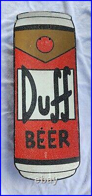 Santa Cruz Simpsons Duff Beer Can Cruzer Skateboard 10.5in x 27.5in Pre-Owned