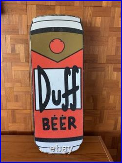 Santa Cruz Simpsons Duff Beer Can Cruzer Skateboard 10.5in x 27.5in Pre-Owned