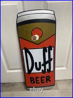 Santa Cruz Simpsons Duff Beer Can Cruzer Skateboard 10.5in x 27.5in Pre-Owned