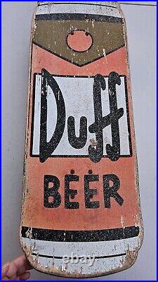 Santa Cruz Simpsons Duff Beer Can Cruzer Skateboard 10.5in x 27.5in Pre-Owned