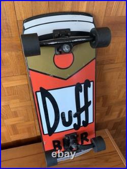 Santa Cruz Simpsons Duff Beer Can Cruzer Skateboard 10.5in x 27.5in Pre-Owned