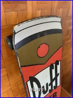 Santa Cruz Simpsons Duff Beer Can Cruzer Skateboard 10.5in x 27.5in Pre-Owned