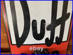 Santa Cruz Simpsons Duff Beer Can Cruzer Skateboard 10.5in x 27.5in Pre-Owned